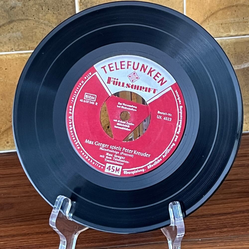 Max Greger Spielt Peter Kreuder, Nur Für Tänzer! 7" 45rpm 1955 Telefunken UX4512